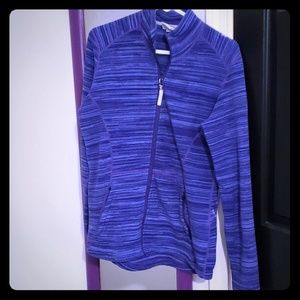Zipper fleece sweater jacket